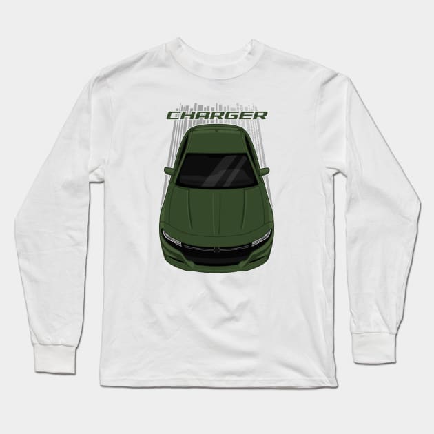 Dodge Charger 2015-2021 - F8 Green Long Sleeve T-Shirt by V8social